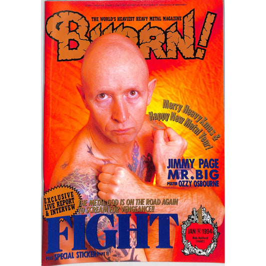Burrn! Magazine Issue #1 January 1994 Rob Halford Cover Heavy Metal Japan
