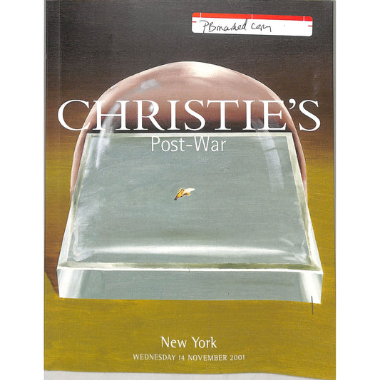 Christie's Post War Auction Catalog November 14, 2001