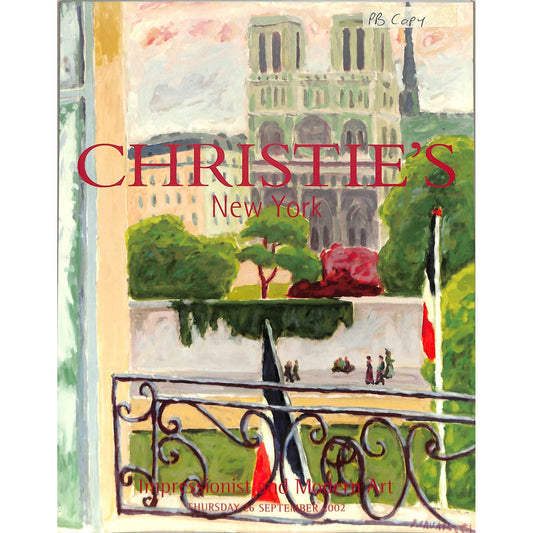 Christie's Impressionist & Modern Art Auction Catalog September 26, 2002
