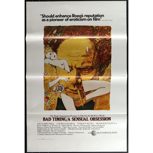 Bad Timing/ A Sensual Obsession (1980) Original Movie Poster 27x41 EM8-503