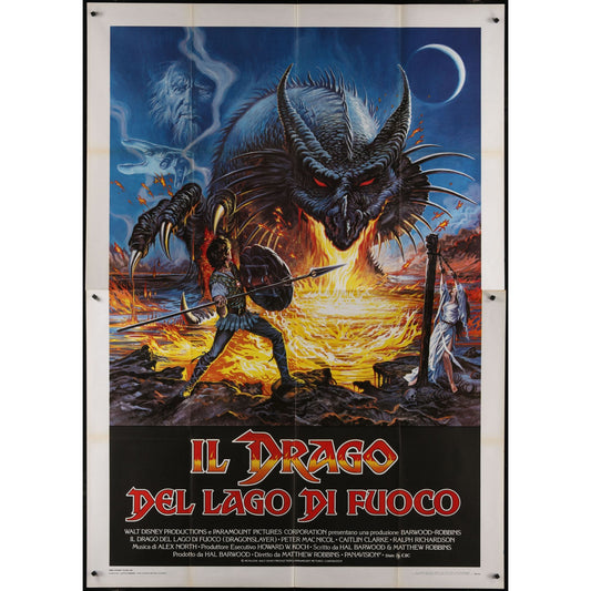 Dragonslayer (1981) Original Italian 2P Movie Poster 55x78