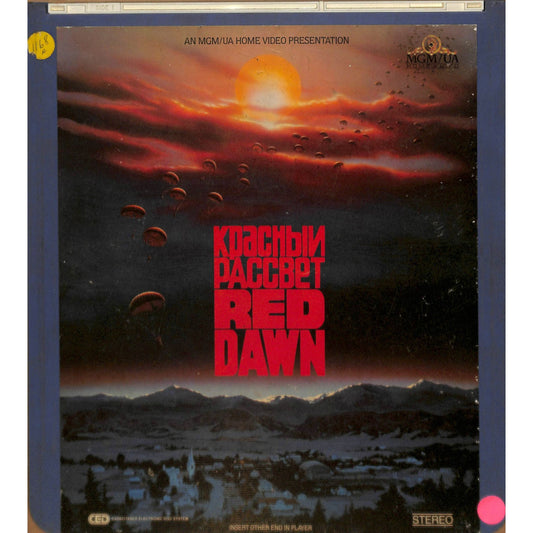 Red Dawn (1984) Vintage CED Videodisc TESTED WORKING