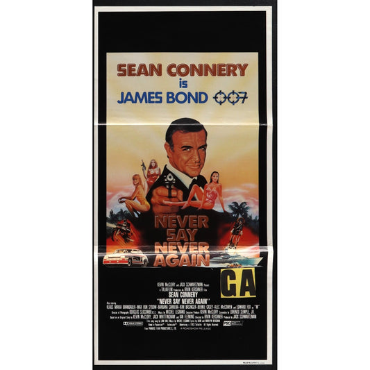 Never Say Never Again (1983) Original Australian Daybill Movie Poster