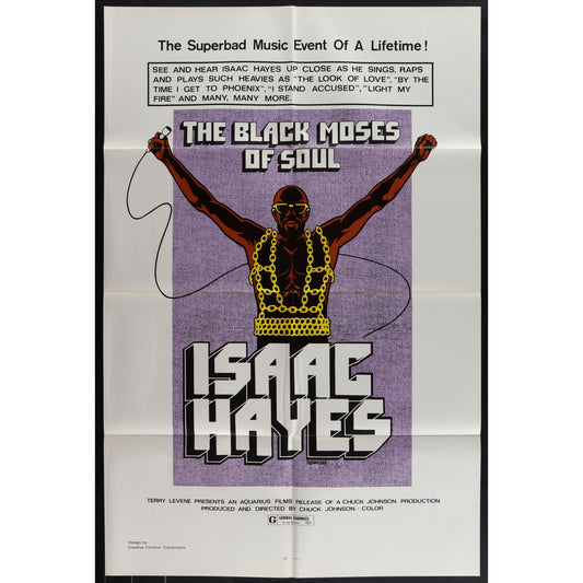 Black Moses of Soul (1973) Original Movie Poster Folded 27x41