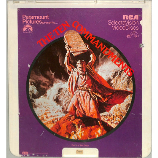 The Ten Commandments (1956) Vintage CED Videodisc
