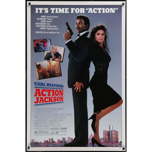 Action Jackson (1988) Original Movie Poster Rolled 27x41