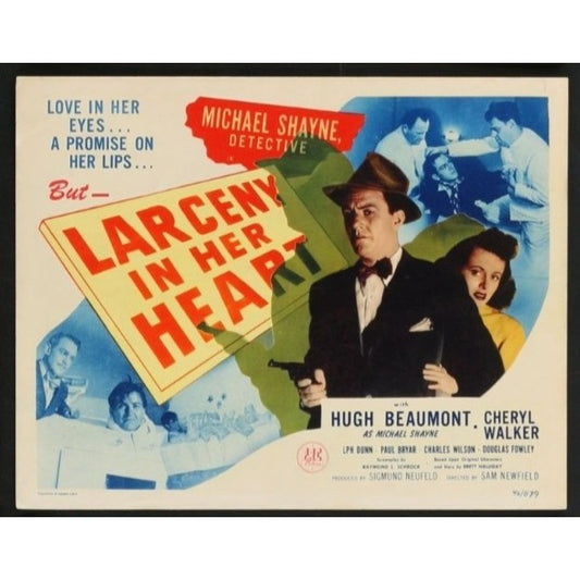 Larceny in Her Heart (1946) Original Lobby Card Movie Poster 11x14