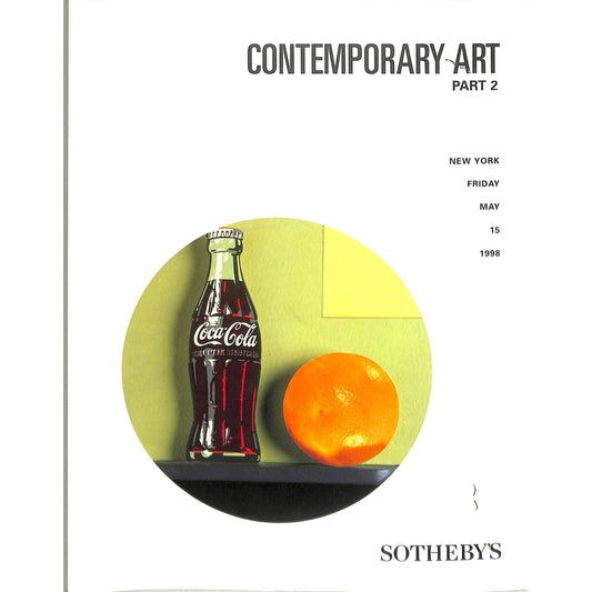Sotheby’s Contemporary Art Part II Catalog, 15 May 1998