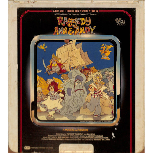 Raggedy Ann & Andy (1976) Vintage RCA CED Videodisc TESTED WORKING