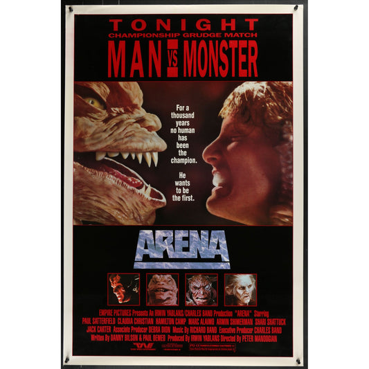 Arena (1989) Original Single-sided Movie Poster Rolled 27x41