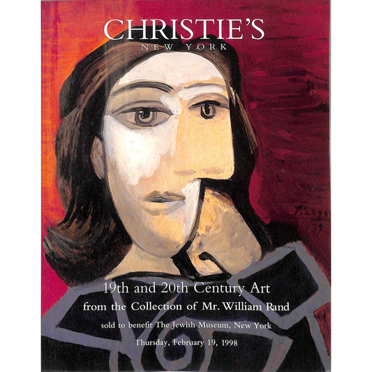 Christie's 19th and 20th Century Art Auction Catalog February 19, 1998
