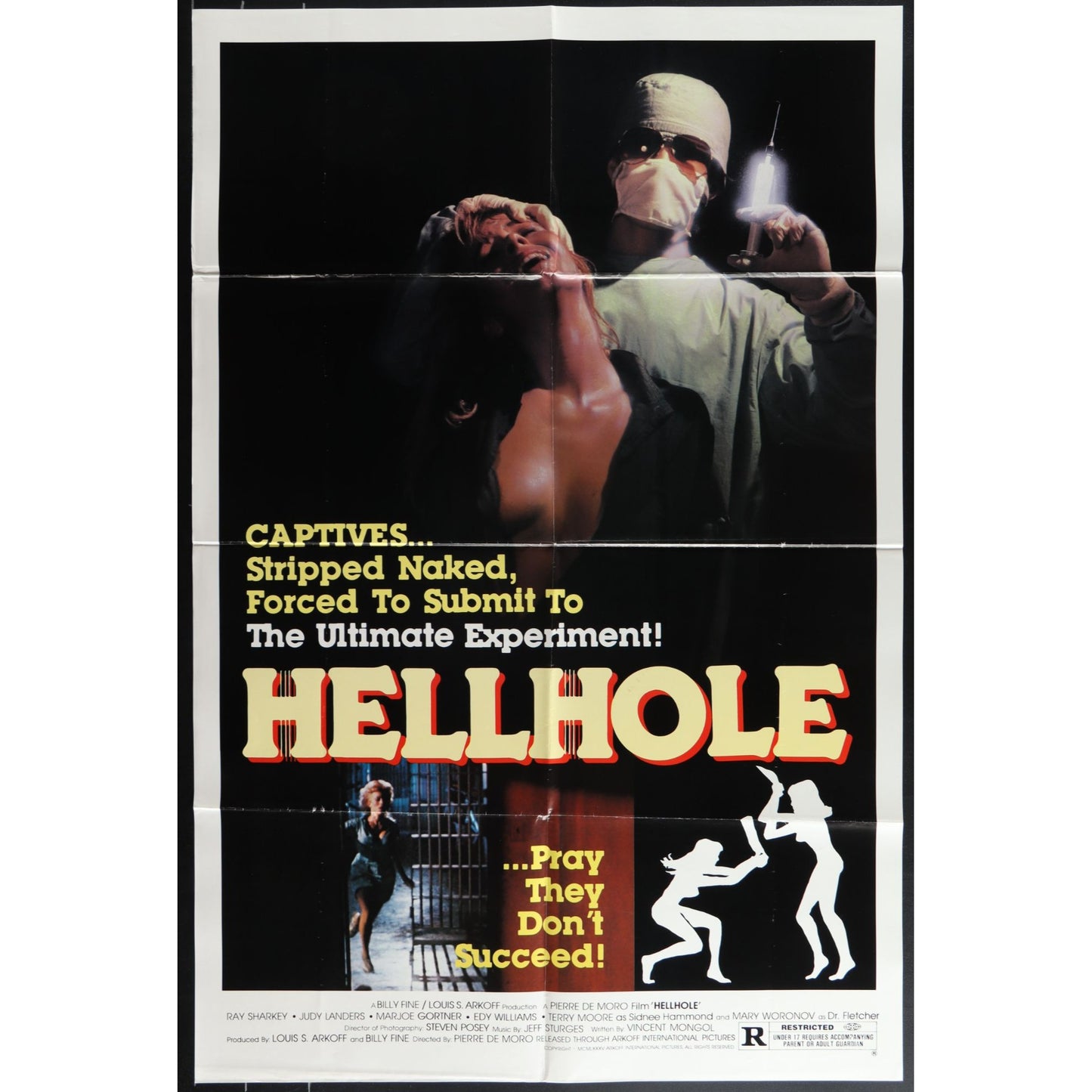 Hellhole (1985) Original Movie Poster Folded 27x41