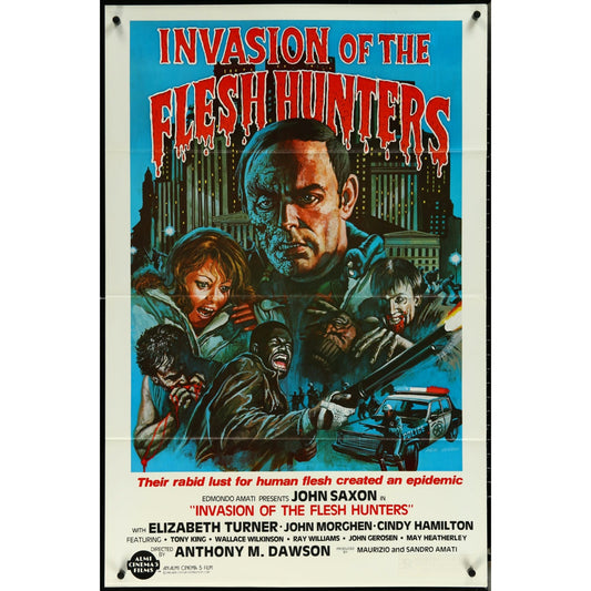 Invasion of the Flesh Hunters (1982) Original Movie Poster Folded 27x41 EM8-483