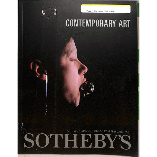 Sotheby's Contemporary Art  Part 2 Auction Catalog February 8, 2001