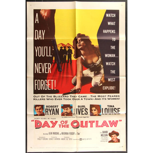 Day of the Outlaw (1959) Original Movie Poster 27x41