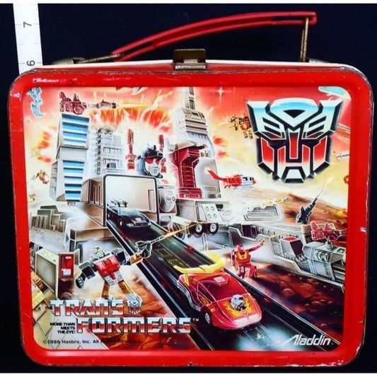 Vintage Metal Transformers Lunchbox