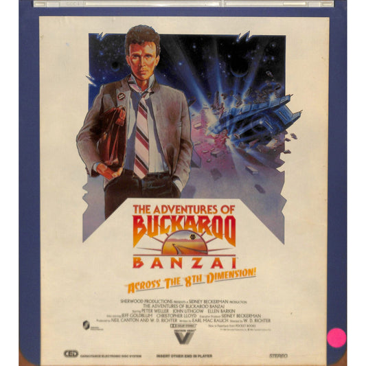 The Adventures of Buckaroo Banzai (1984) CED RCA SelectaVision TESTED WORKING