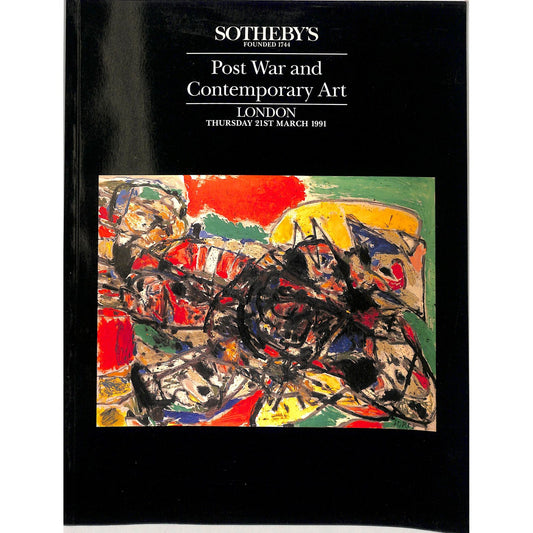 Sotheby's Post War and Contemporary Art Auction Catalog March 21, 1991