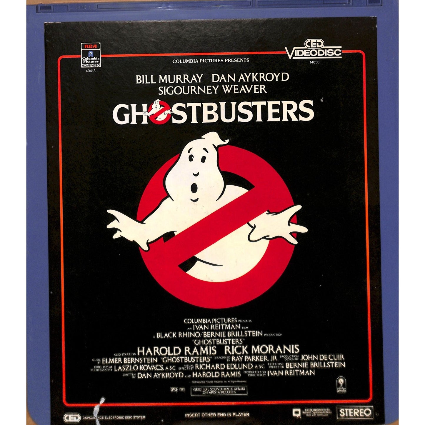 Ghost Busters (1984) Vintage CED RCA SelectaVision Videodisc TESTED WORKING