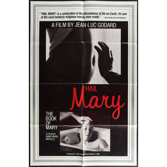 Hail Mary (1985) Original Movie Poster 27x41 Folded
