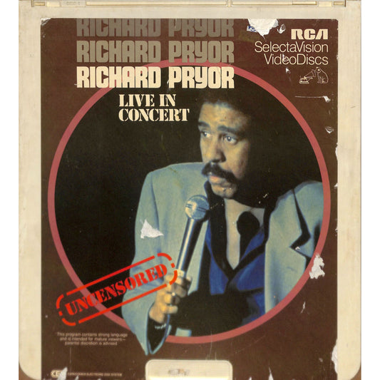 Richard Pryor Live in Concert (1979) Vintage CED Videodisc TESTED WORKING