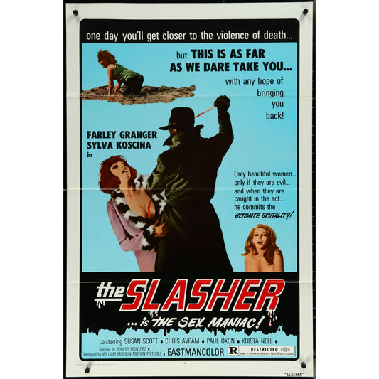 The Slasher (1974) Original Movie Poster Folded 27x41 EM8-486