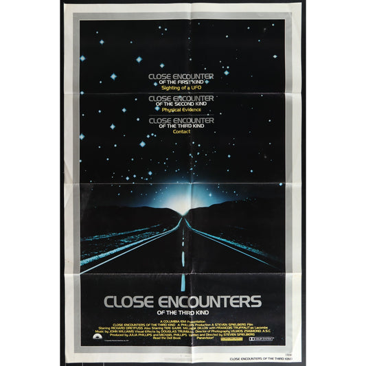 Close Encounters of the Third Kind (1977) Original Movie Poster Folded 27x41