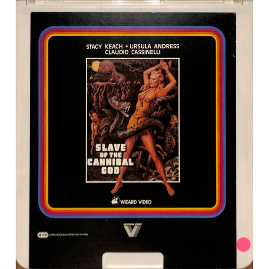 Slave of The Cannibal God (1978) CED RCA SelectaVision Videodisc TESTED WORKING