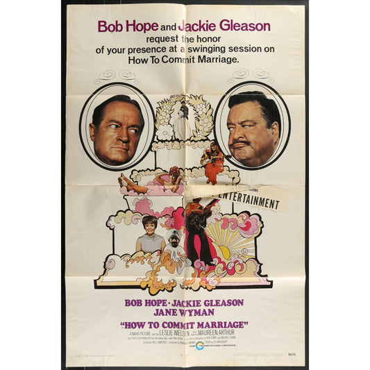 How to Commit Marriage (1969) Original Movie Poster Folded 27x40