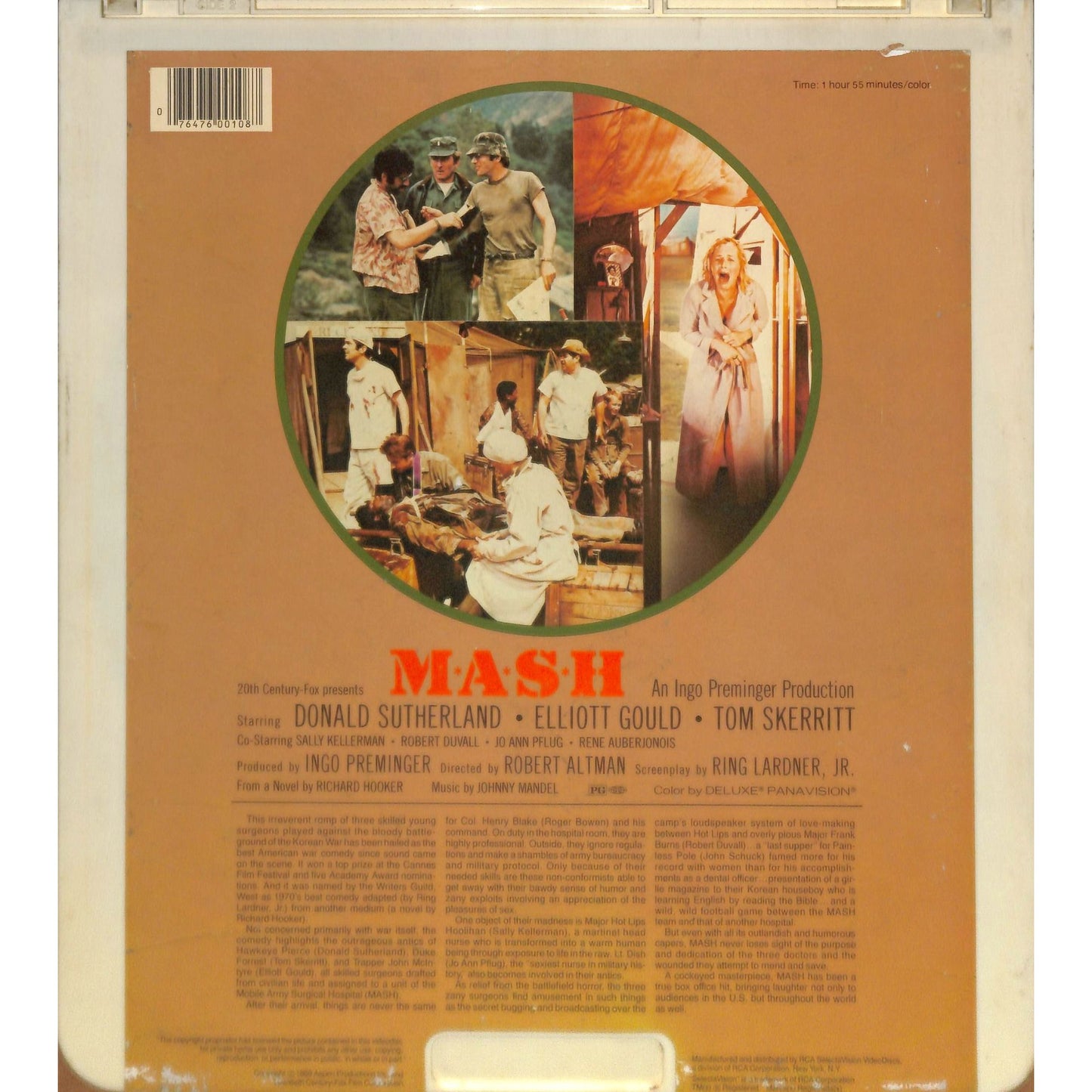 M*A*S*H (1970) Vintage CED RCA SelectaVision Videodisc TESTED WORKING
