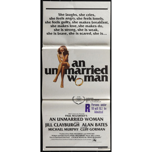 An Unmarried Woman (1978) Original Australian Daybill Movie Poster