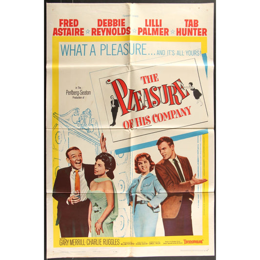The Pleasure of His Company (1961) Original Movie Poster 27x41