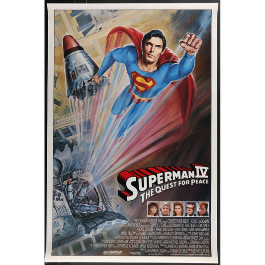 Superman IV: The Quest for Peace (1987) Original Movie Poster Rolled 27x41