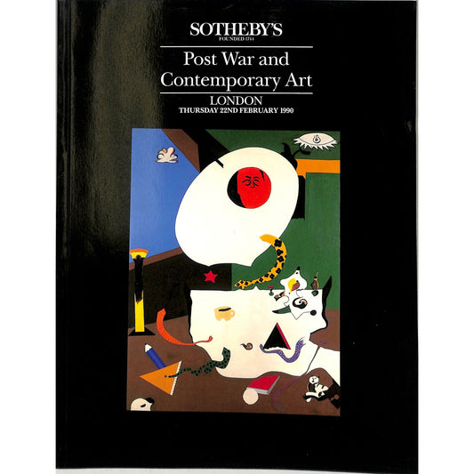 Sotheby's Post War & Contemporary Art Auction Catalog February 22, 1990