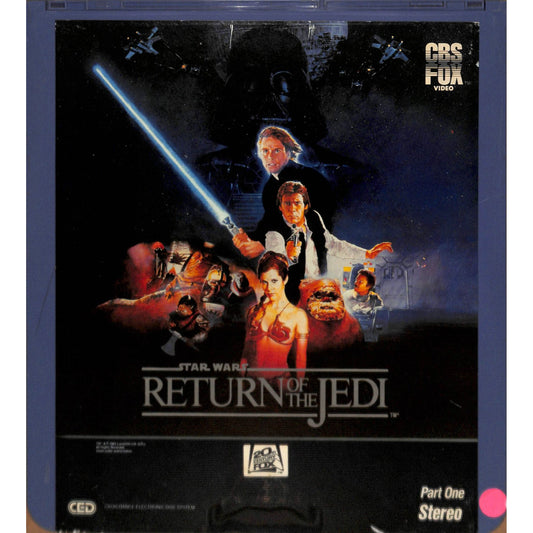 Star Wars Return of the Jedi Parts 1 and 2 (1983) Vintage CED Videodisc TESTED WORKING