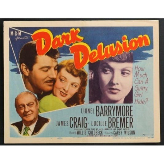 Dark Delusion (1947) Original Lobby Card Movie Poster 11x14