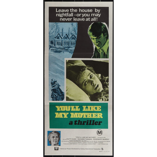 You'll Like My Mother (1972) Original Australian Daybill Poster Folded 13x30