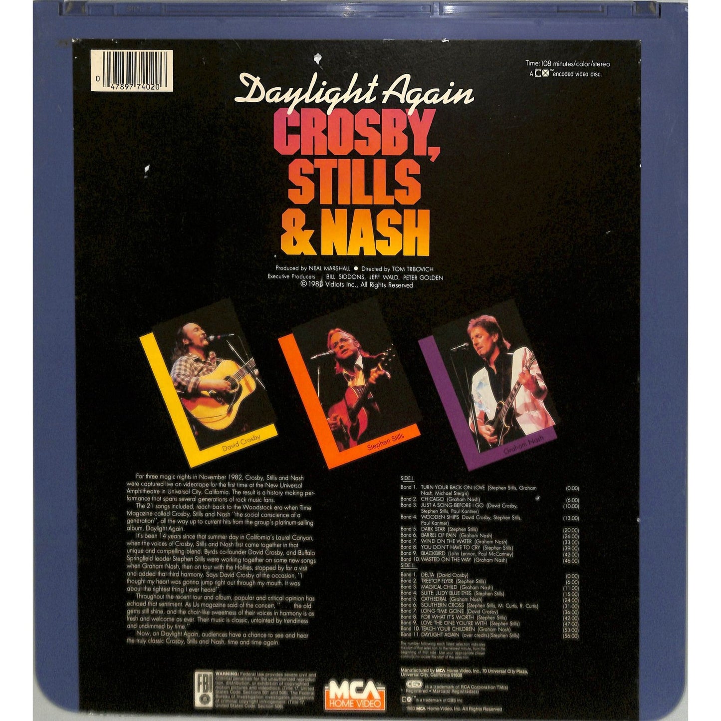 Daylight Again (1983) Vintage CED Videodisc