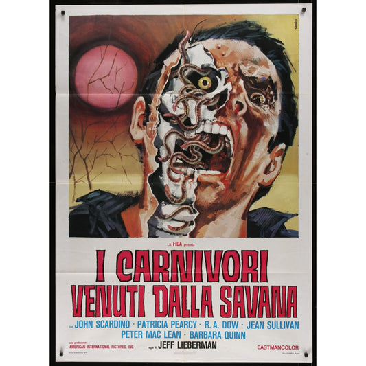 Squirm (1976) Original Italian 1P Movie Poster Folded 39x55