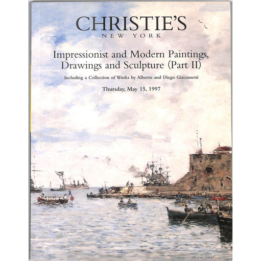 Christie's Impressionist and Modern Art Part 2 Auction Catalog May 15, 1997