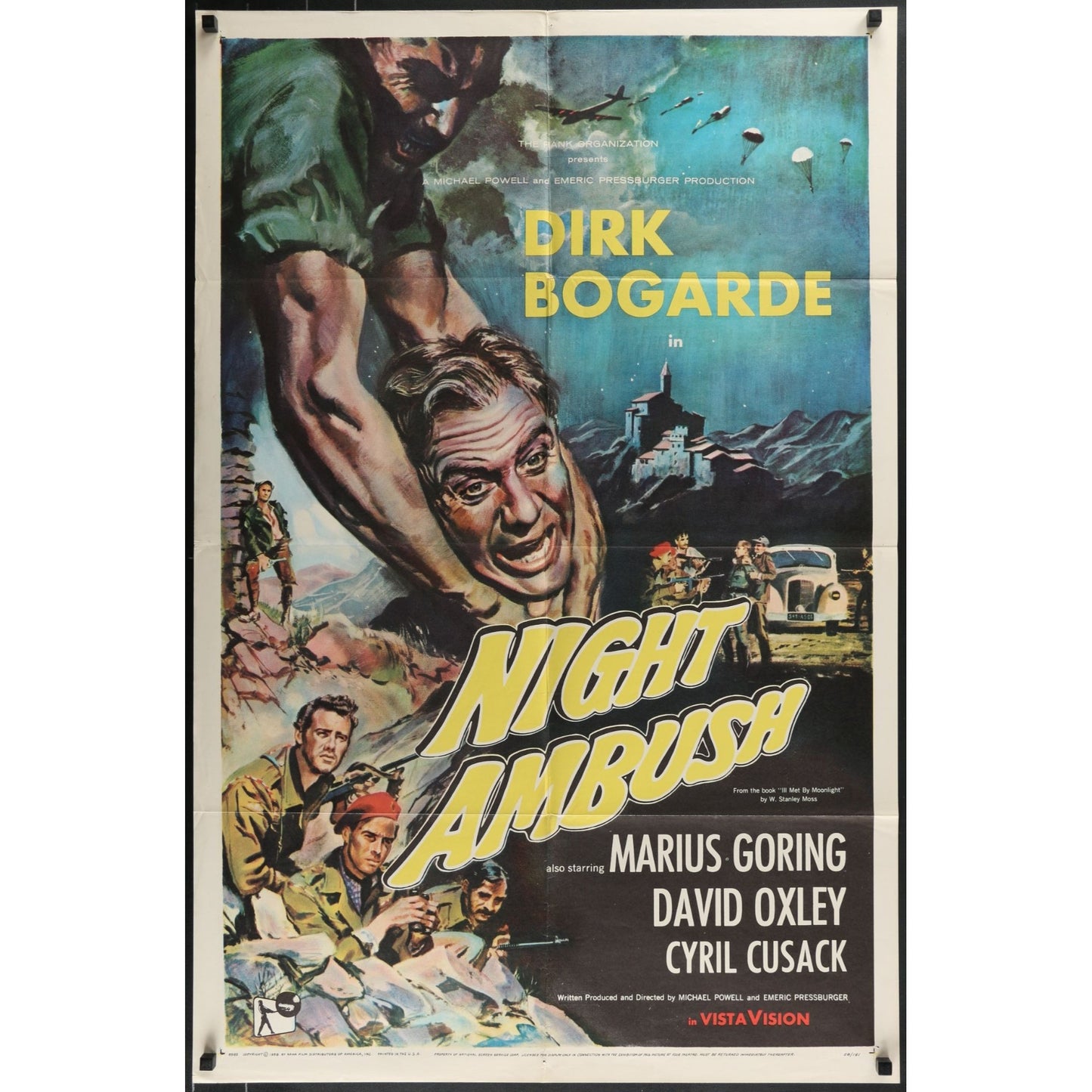 Night Ambush (1957) Original Folded Movie Poster 27x41