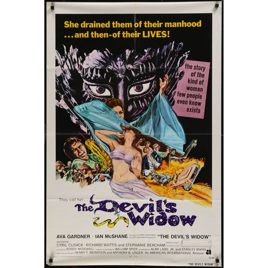 The Devil's Widow (Tam Lin) (1970) Original Movie Poster Folded 27x40