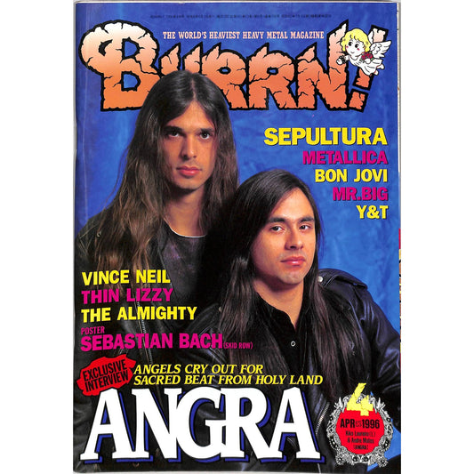 Burrn! Magazine Issue #4 April 1996 Angra Cover Heavy Metal Japan