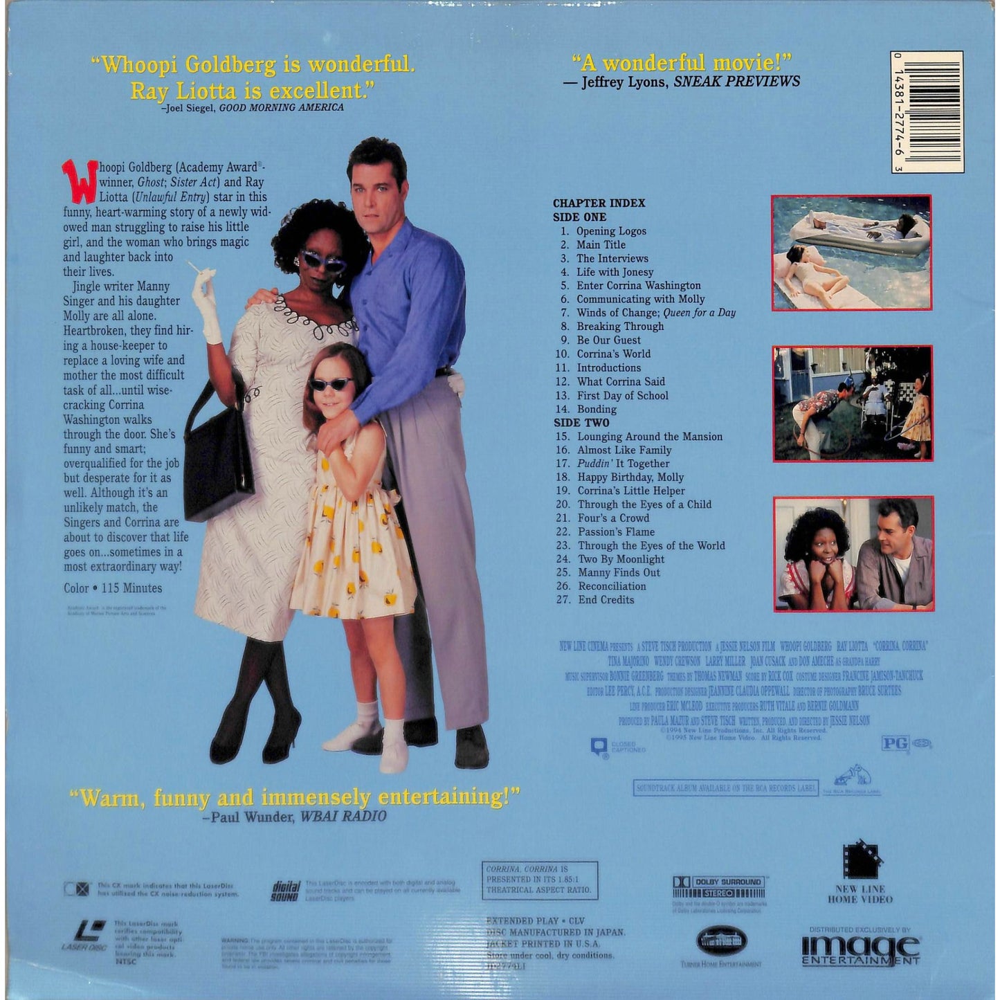 Corrina, Corrina (1994) Laserdisc