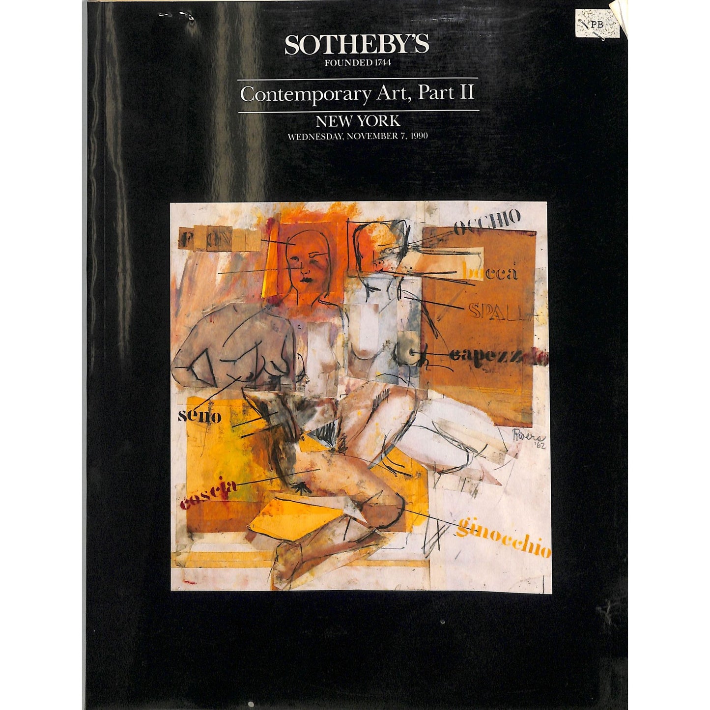 Sotheby's Contemporary Art Part 2 Auction Catalog November 7, 1990
