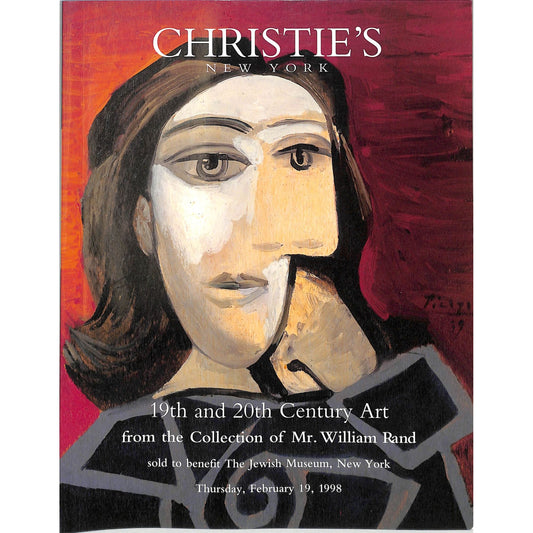 Christie's 1998 Auction Catalog: William Rand Collection