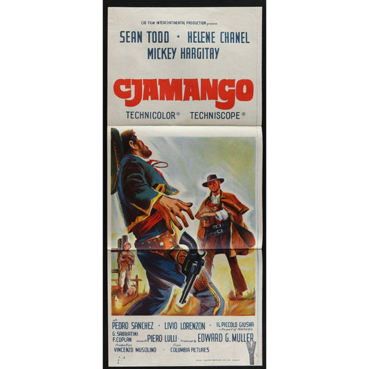 Cjamango (1967) Original Australian Daybill Movie Poster Folded 13x30