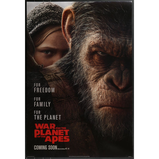 War for the Planet of the Apes (2017) Original DS Movie Poster Rolled 27x40