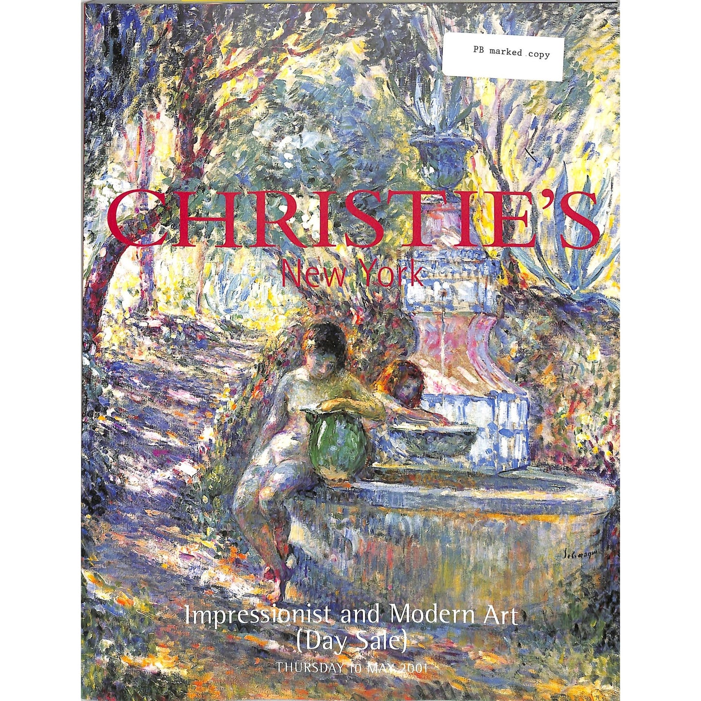 Christie's Impressionist and Modern Art Auction Catalog May 10, 2001