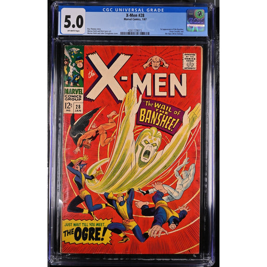 X-Men #28 (1967) CGC 5.0 First Appearance of The Banshee